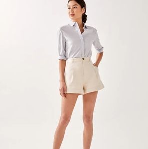 Tailored cuff shorts